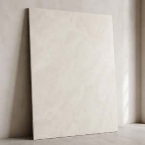 Đá nung kết VP Stone Bianco Quiet màu trắng ngà, bề mặt mờ